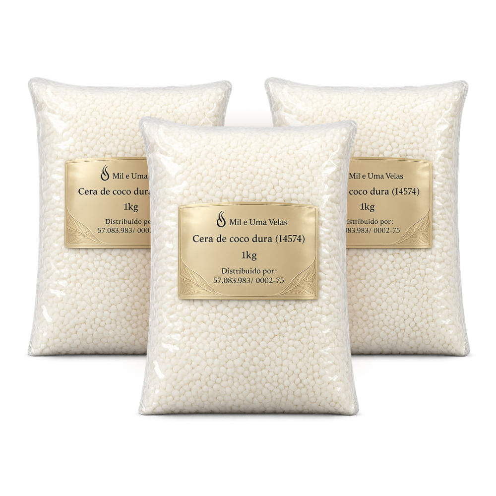 KIt Cera de Coco Dura Lentilha - 3kg