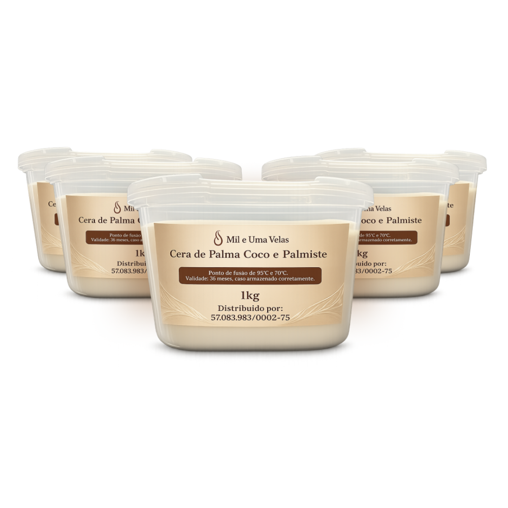 KIt  Cera de Coco (Palma, Coco e Palmiste) - 5kg