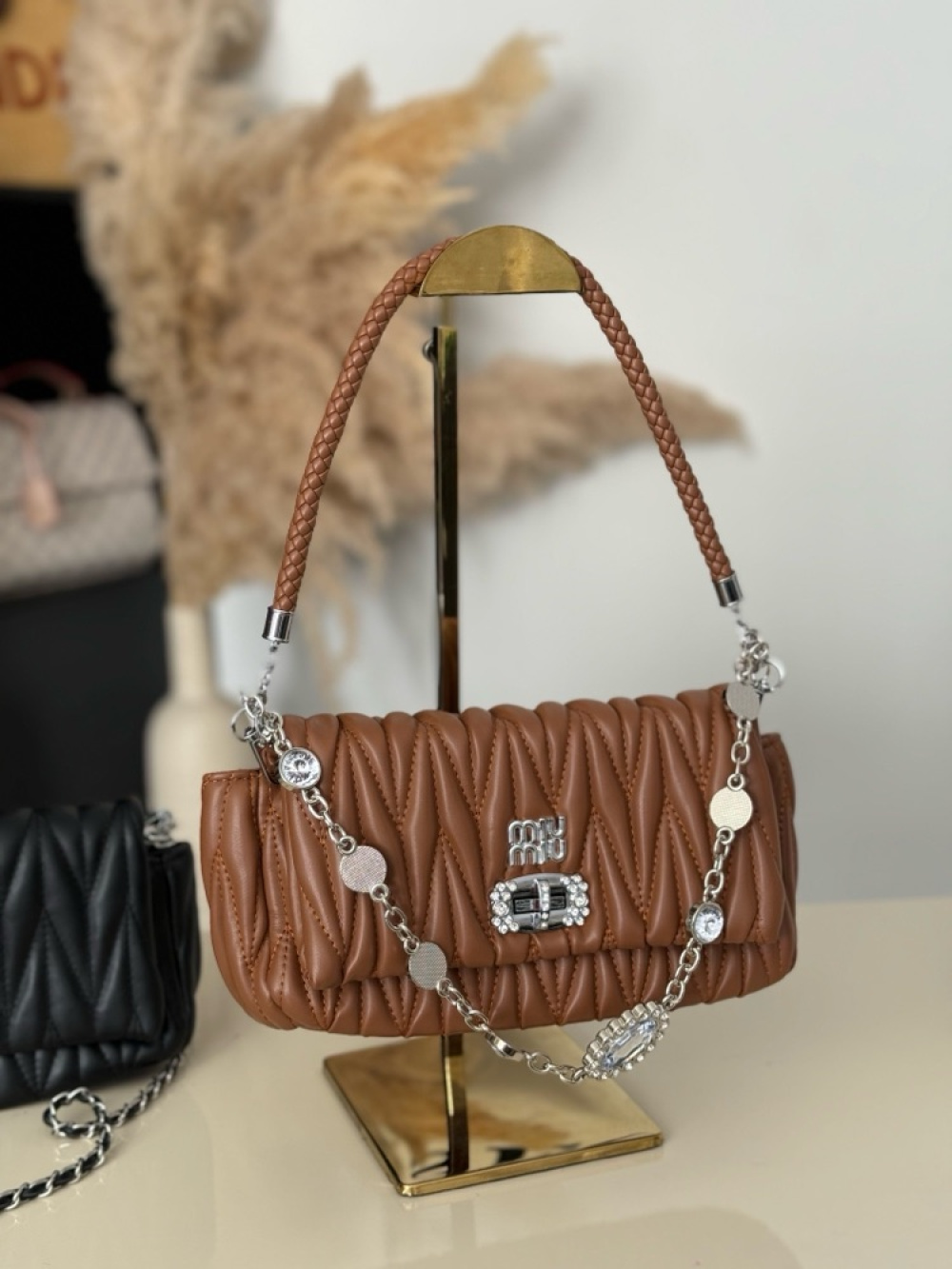 Bolsa MiuMiu alça de pedra cristal - Miss Secret