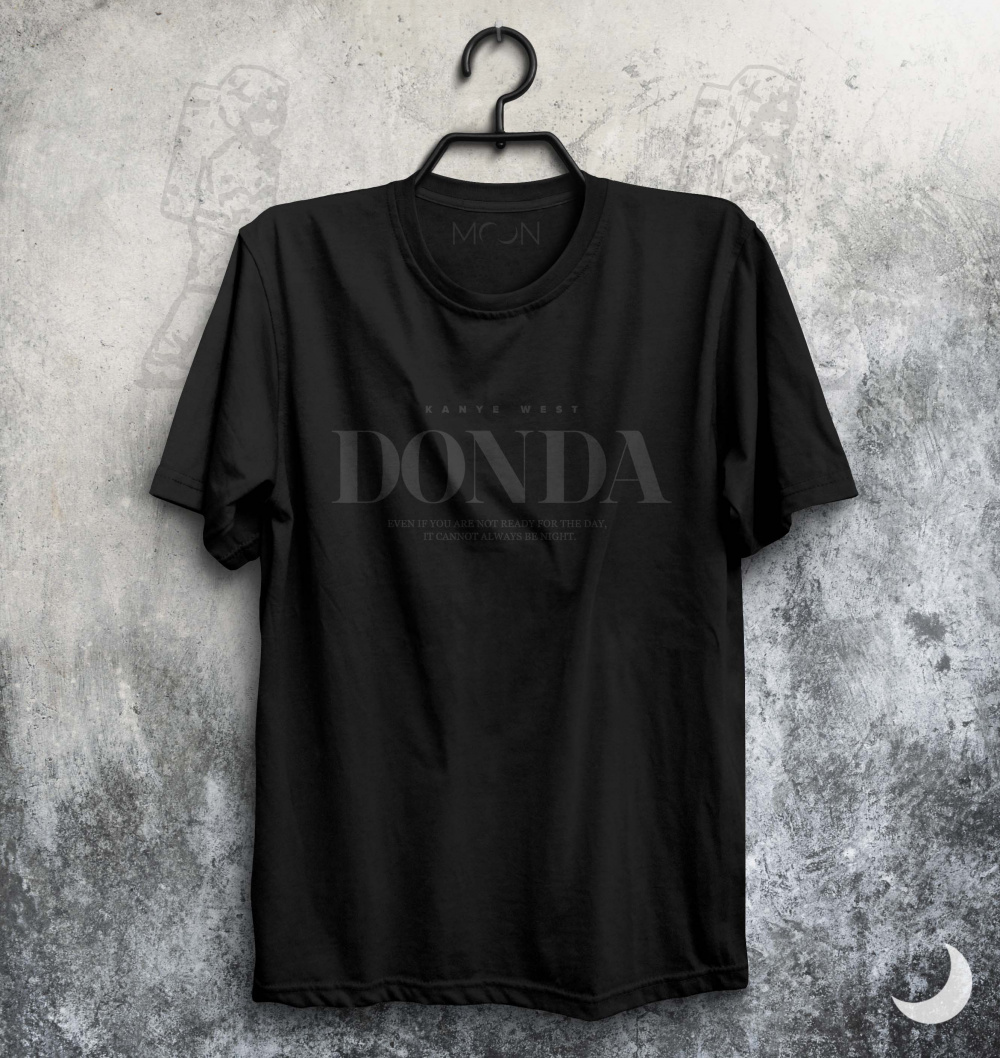 Camiseta Donda Kanye West Moon Camisetas