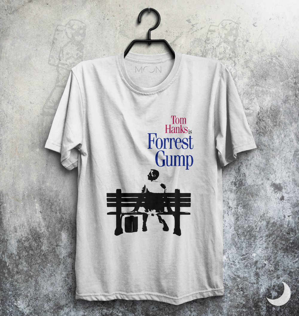 Camiseta Forrest Gump Moon Camisetas