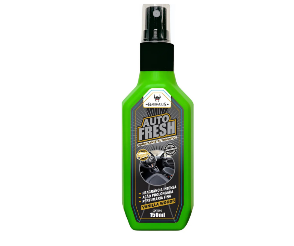 AUTO FRESH VANILLA BLACK BARBARIUS - Mundare Soluções em Limpeza