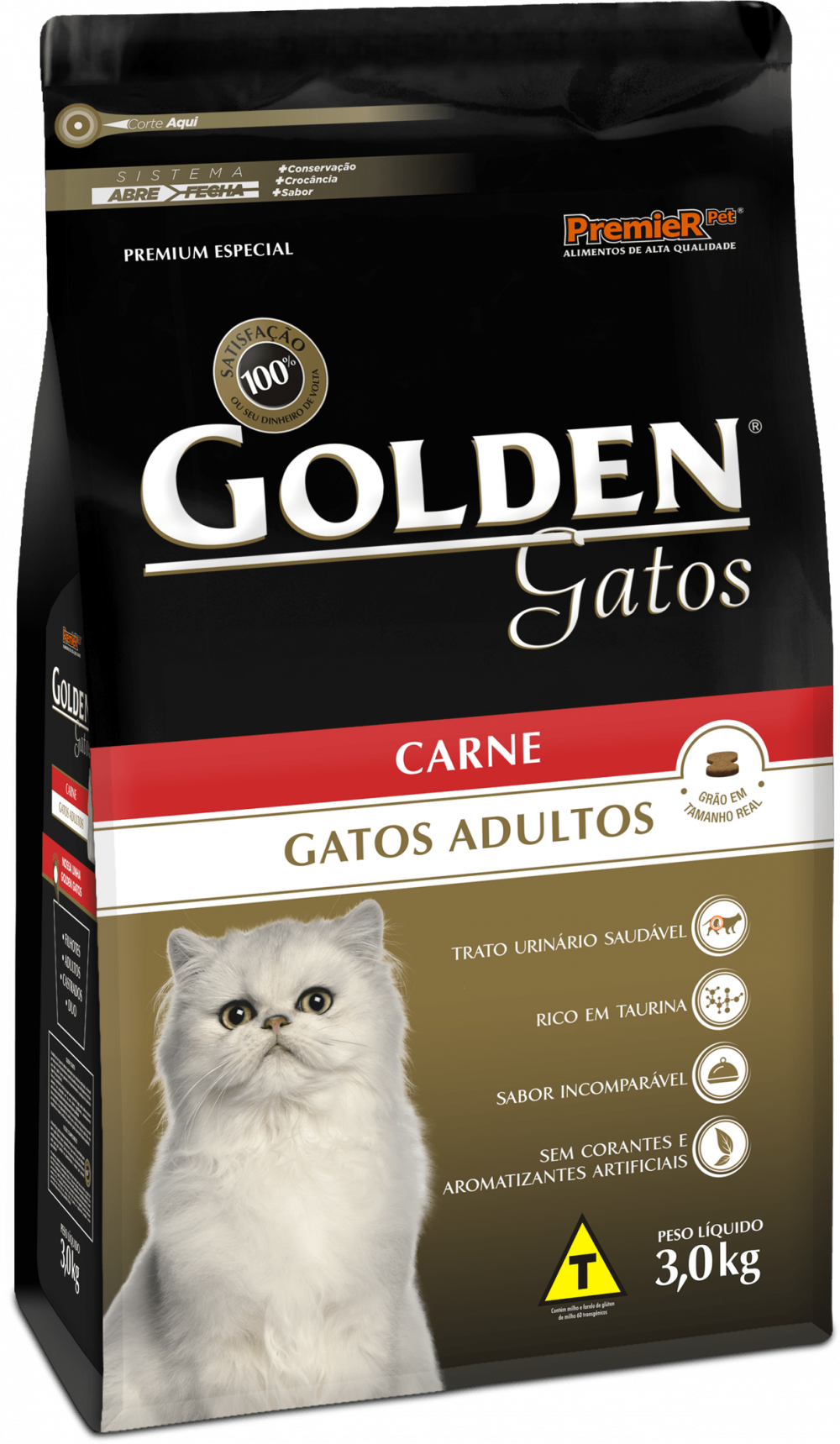 Golden Gato Adulto De Carne Kg Mundo Animais