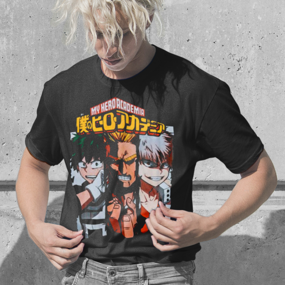 Camiseta Boku No Hero Personagens My Hero Academia