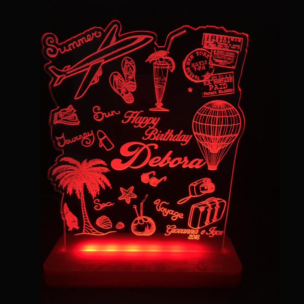 Luminária Turismo NerdX Oficial Luminárias Personalizadas