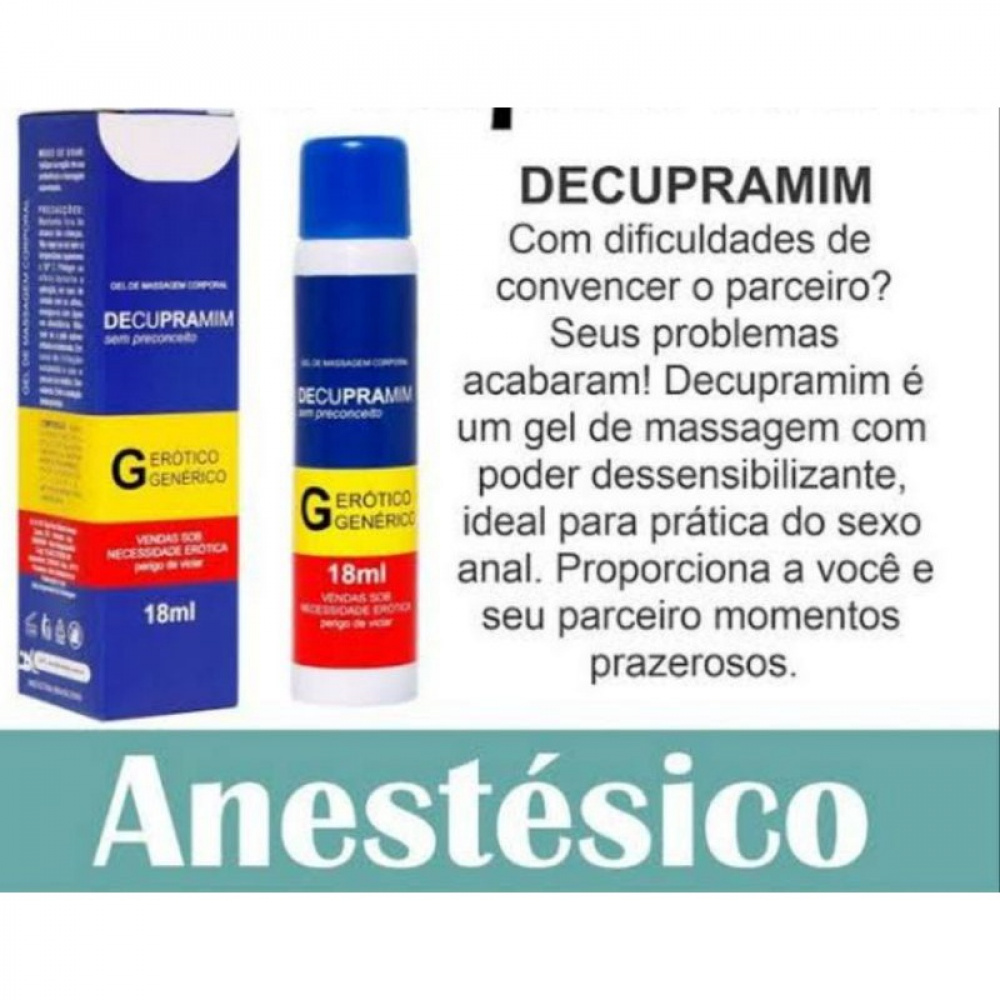 Gel Dessensibilizante Decupramim Anestésico 18ml - New Perfumes