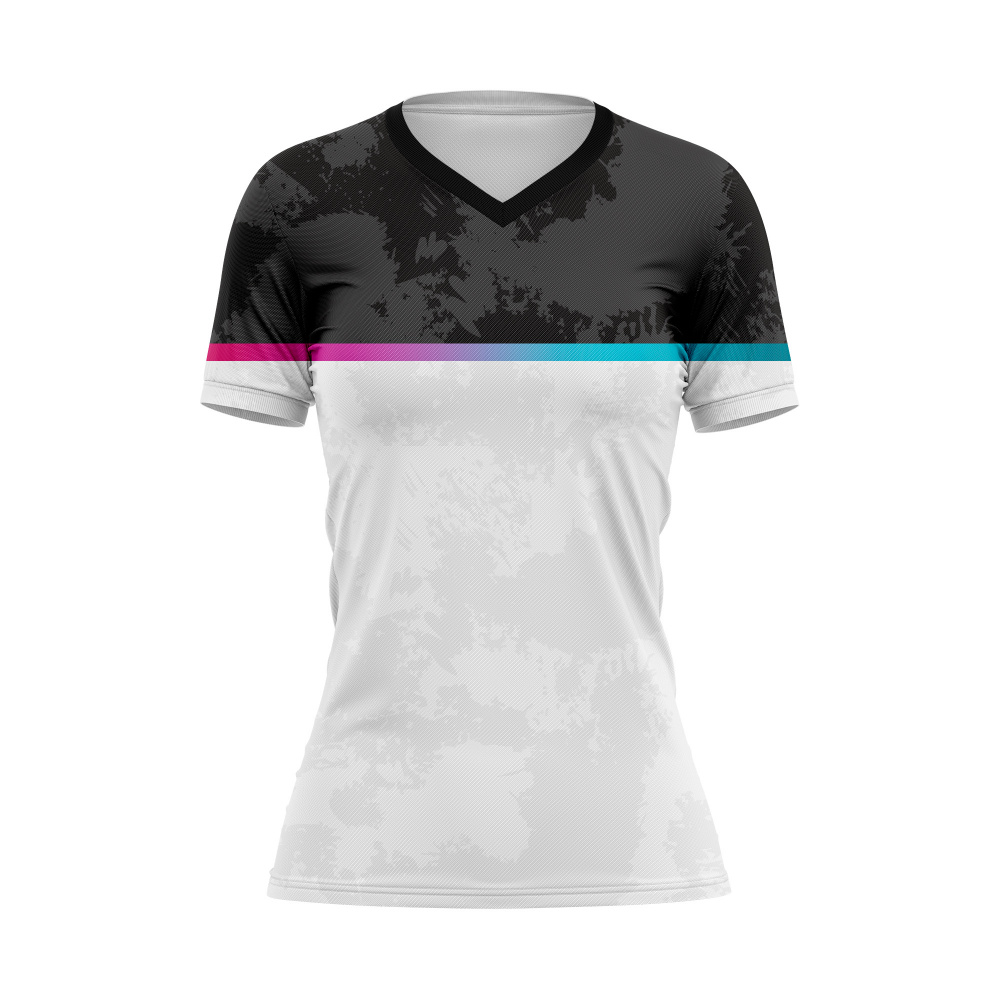 Camiseta Feminina Dry Fit Geometric Branco 5 Next Wear Camisetas Dry Fit