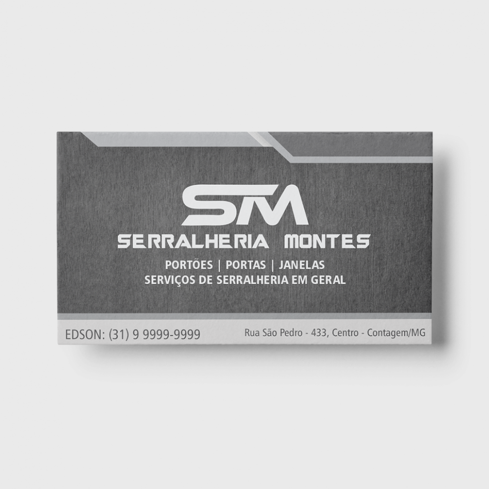 Cartão de Vista para Serralheria Personalizado - Printbrasil