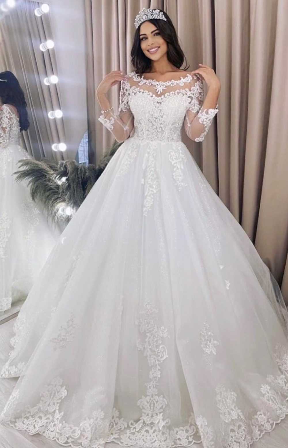 Vestido de Noiva Coleção Premium NoivaBless 04 princesa majestade renda ...