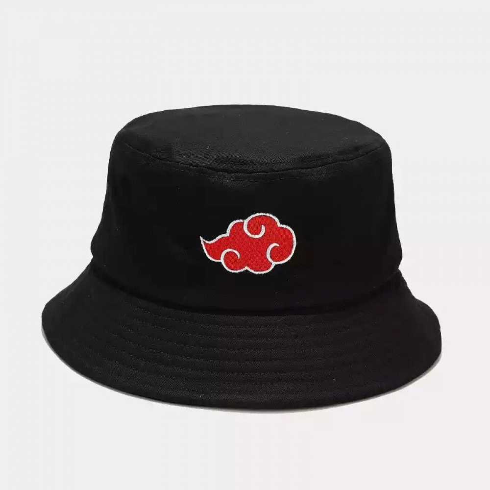 Chapéu Bucket Hat Naruto Akatsuki Nuvem Vermelha