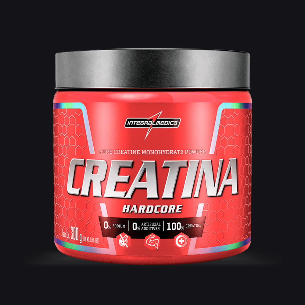 Creatina Integralmédica Hardcore 100 Pura 300g Monohidratada