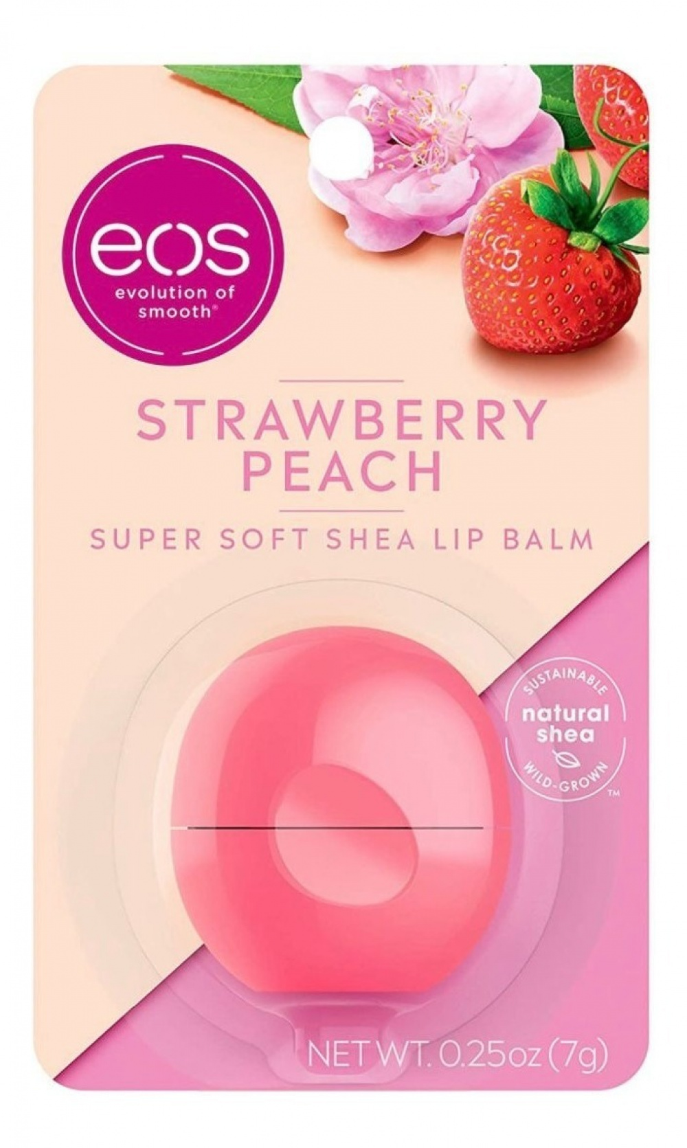 Strawberry Peach EOS Sphere O Básico Me Ofusca Importados