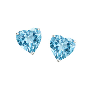 Brinco Aquamarine em Prata 925 Esterlina 45cm