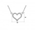 Colar Amor - Coração em Prata 925 Esterlina 45cm