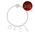 Conjunto Pulseira + Berloques Corações Prata 925 - Especial Dia dos Namorados
