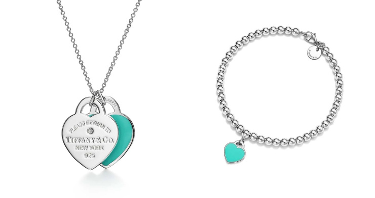 Conjunto Clássico Tiffany Duplo em Prata 925 Esterlina 45cm