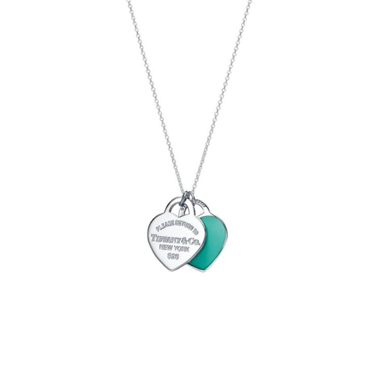 Conjunto Clássico Tiffany Duplo em Prata 925 Esterlina 45cm