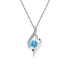 Conjunto Encanto Azul em Prata 925 Esterlina 45cm