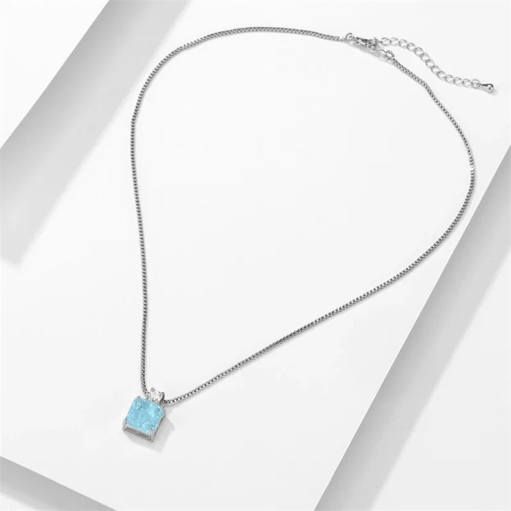 Conjunto Oceano Prata 925 Esterlina 45cm