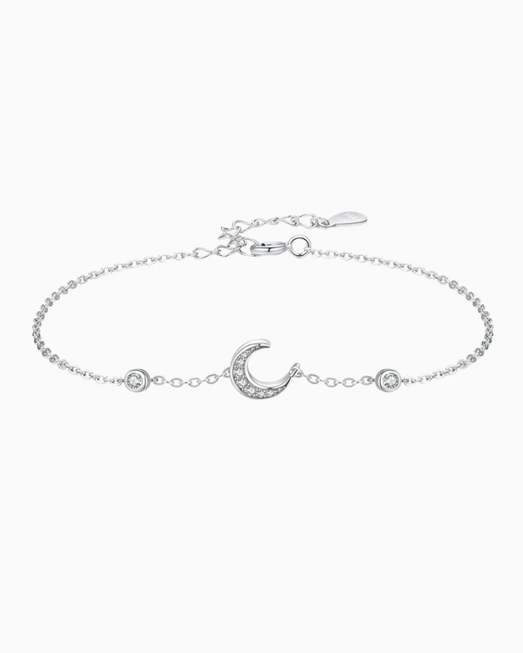Pulseira Brilho da lua em Prata 925 Esterlina