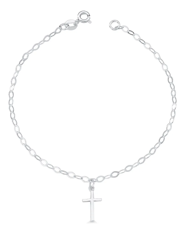 Pulseira Cruz em Prata 925 Esterlina