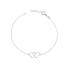 Pulseira Dois Corações em Prata 925 Esterlina