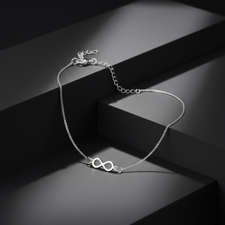 Pulseira Infinito em Prata 925 Esterlina