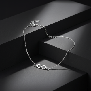 Pulseira Infinito em Prata 925 Esterlina