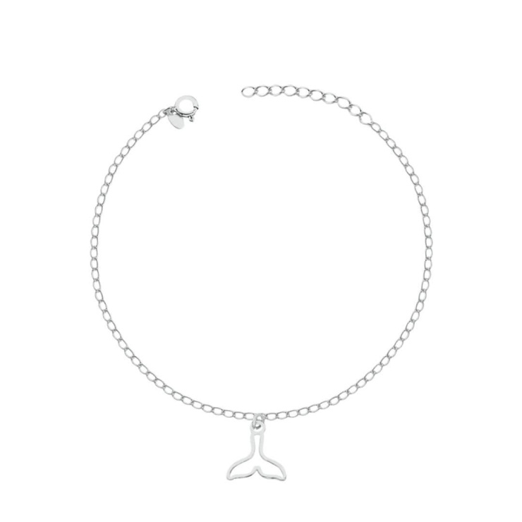 Tornozeleira Sereia em Prata 925 Esterlina