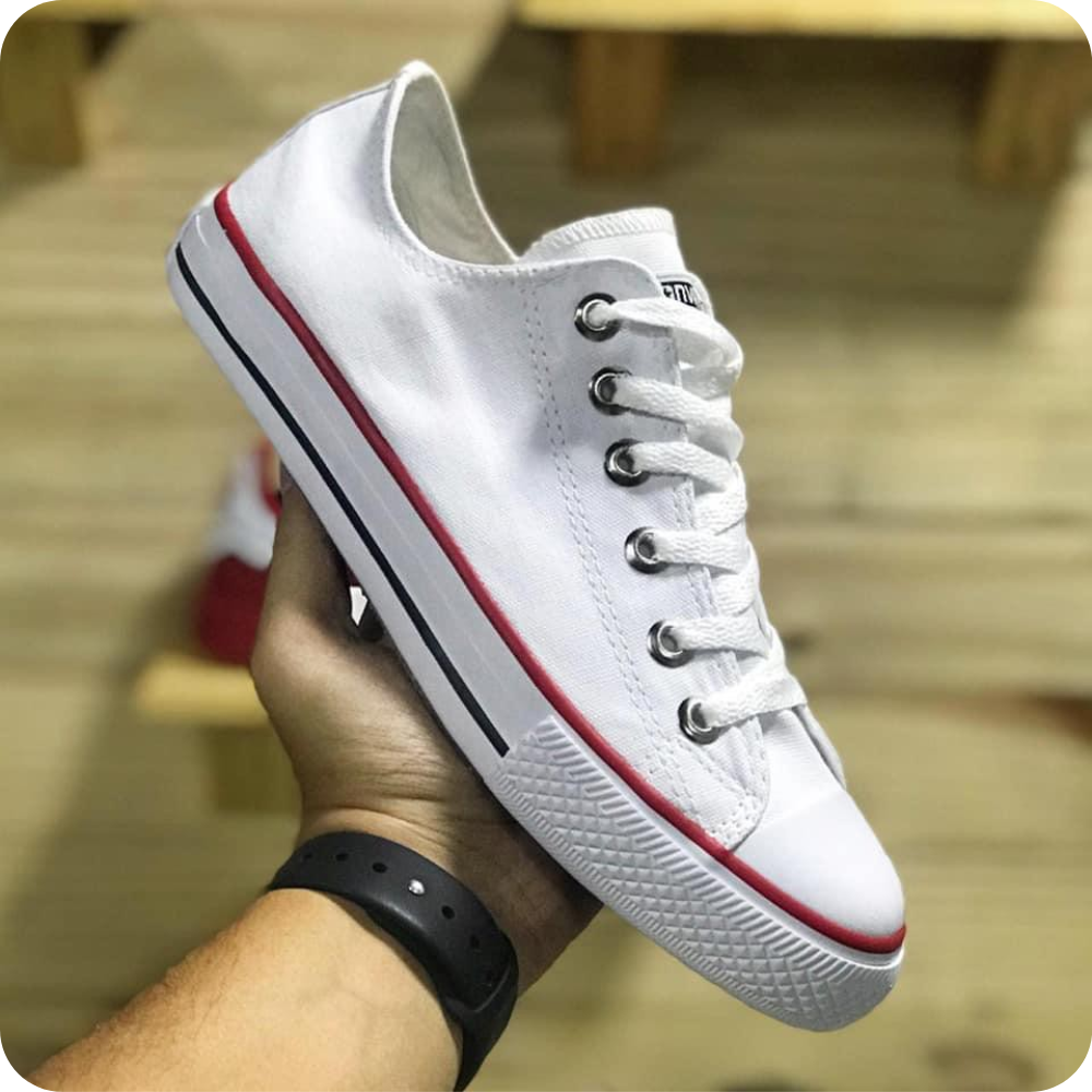 All star shops cano curto branco