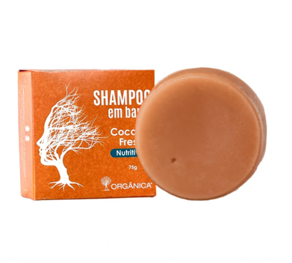 SHAMPOO EM BARRA COCONUT FRESH 75G ORGANICA CWB