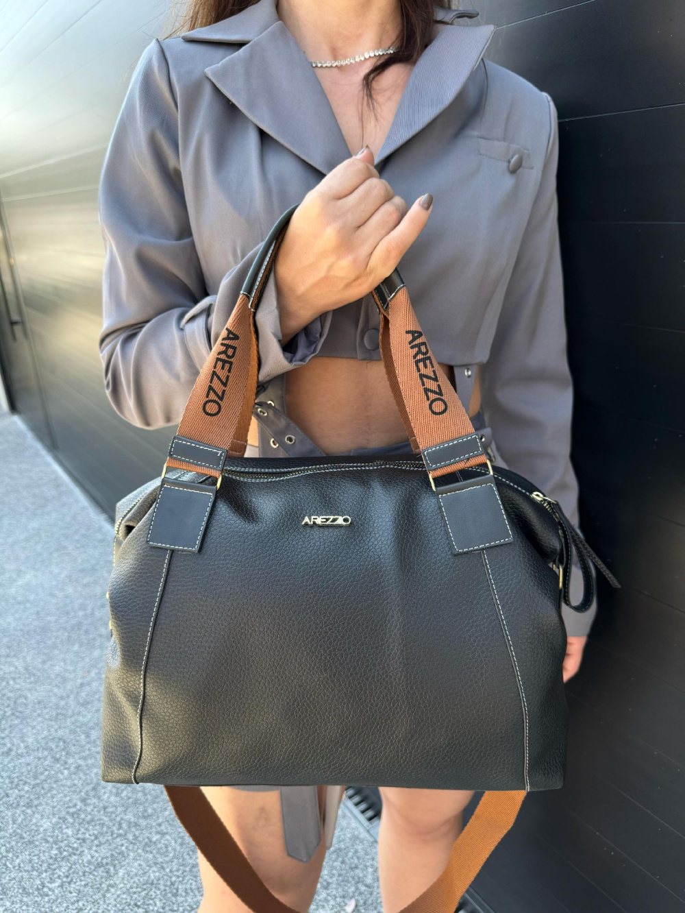 Bolsa Arezzo Premium de Couro 2 em 1 - Outlet das Bolsas | Bolsas de Luxo
