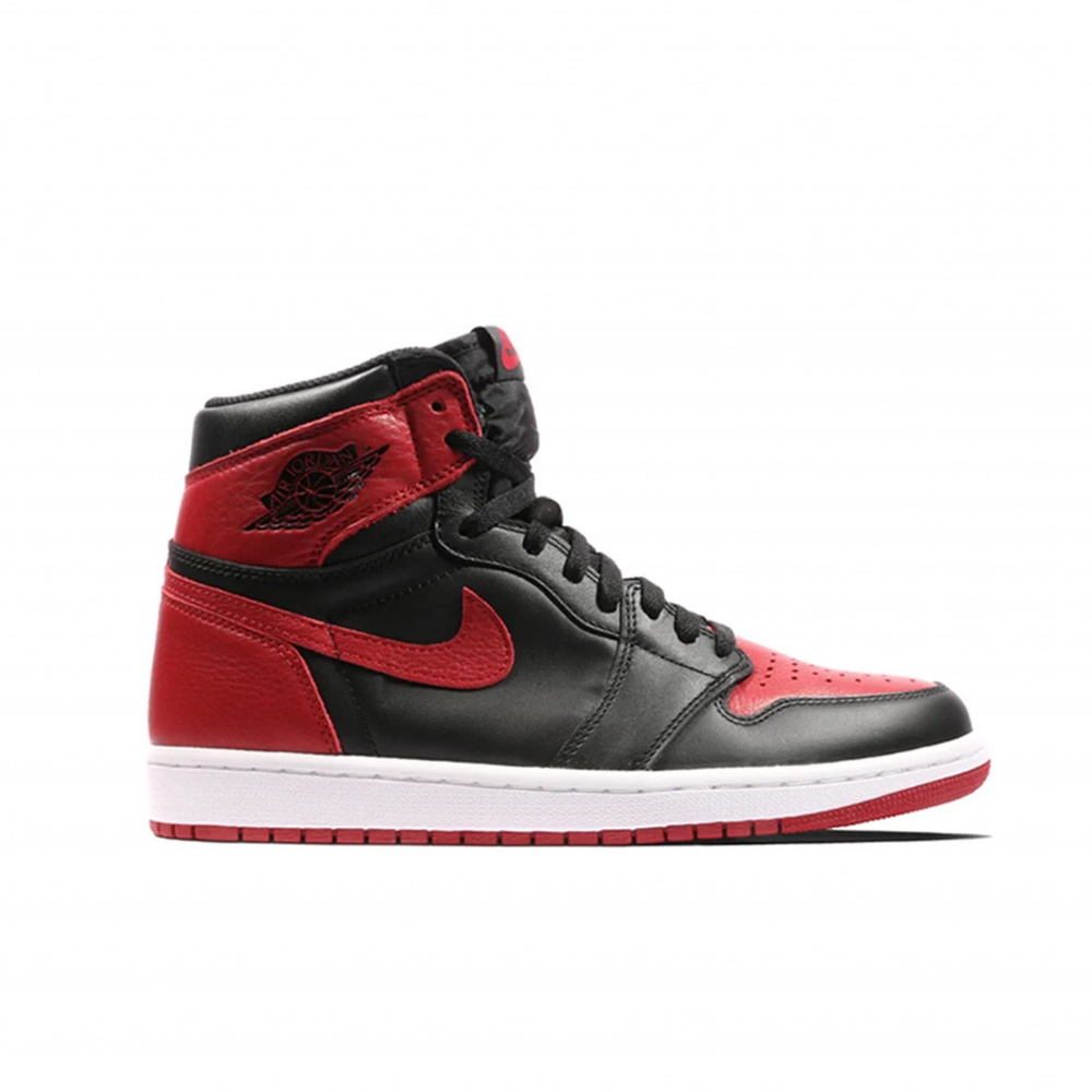 Bota Air Jordan High Og Bred Banned Vermelha Preta Hangar Outlet