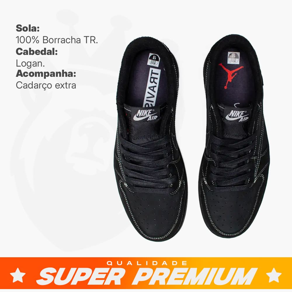 Air Jordan 1 travis scott black phantom na promoção - Hangar Outlet