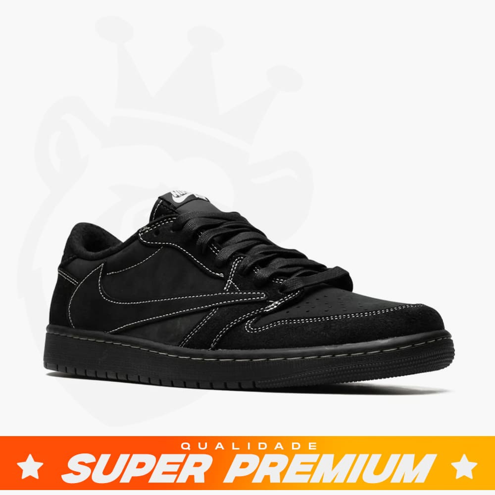 travis aj1 ファントムブラック 18cm Tênis Air Jordan 1 Low Travis Scott 'Black Phantom' – Minotauro