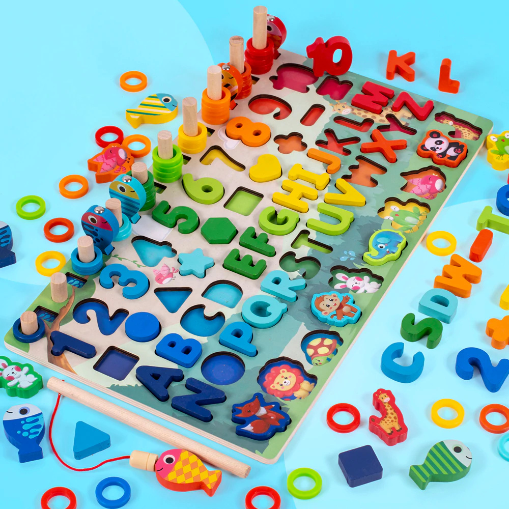 LIQU-Colorido Jogo De Madeira Board para Crianças, Clip Beads, Contando Jogo  De Correspondência, Matemática Brinquedo Educativo - AliExpress