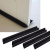 Kit Protetor e Veda Porta Contra Insetos e Poeira 80cm - 04 peças - Preto