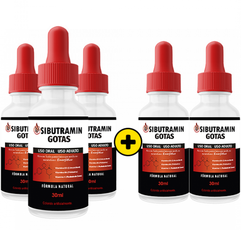 Sibutramin Gotas Sublingual Kit 3 MAIS 2 FRASCOS - Suplemento Alimentar ...