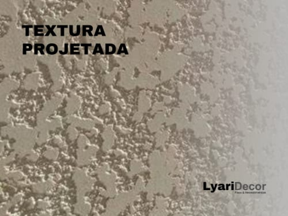 Textura Projetada Mineral Acabamento Travertino Lyari Decor