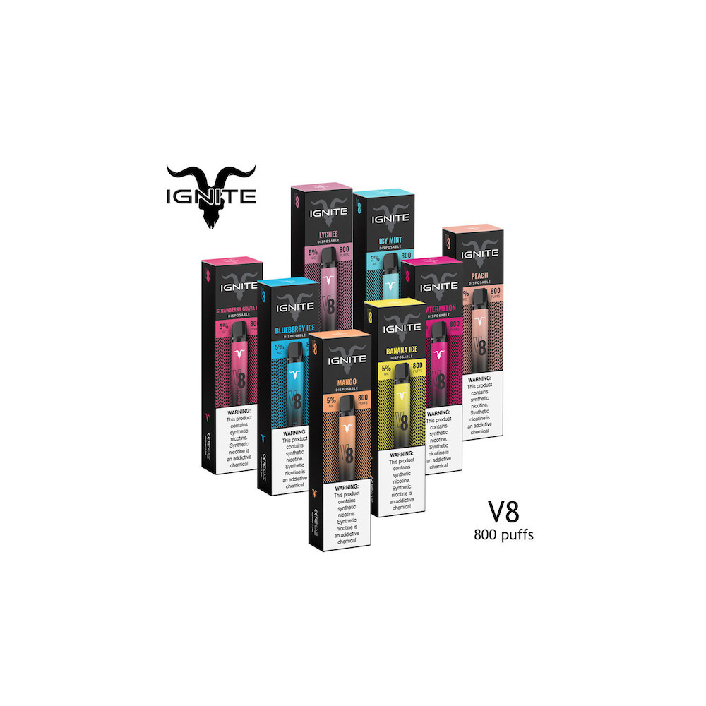 Caixa com 10 Unidades Ignite v8 800 Puffs Atacado Expert Pods