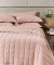 Aclarar Cobre Leito - Malha 100% Algodão - King - 3 Peças - Rosa Chá