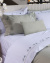 Amíssima Roupa De Cama - King - Percal 250 Fios - 100% Algodão - 4 Peças - Branco/ verde