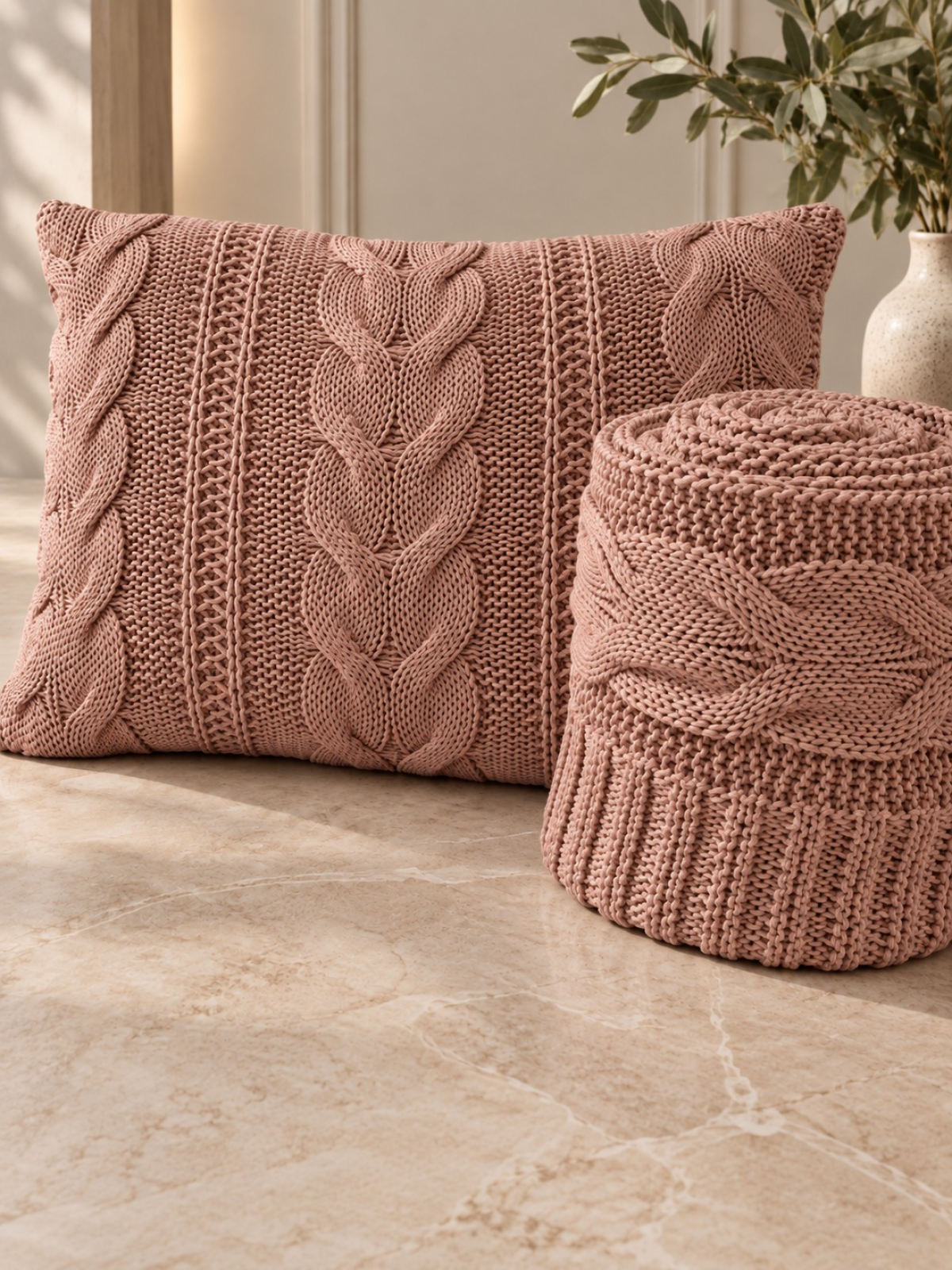 Beatriz Manta Tricot - 2,30 x 0,80m - 1 Peça - Rose