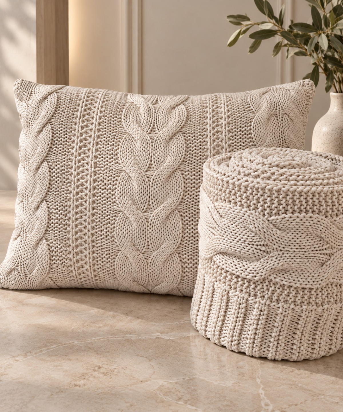 Beatriz Manta Tricot - 2,30 x 0,80m - 1 Peça - Off White