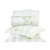 Blanche Cobre Leito - Queen - buddmeyer - 200 fios -  3 Peças - Branco/verde