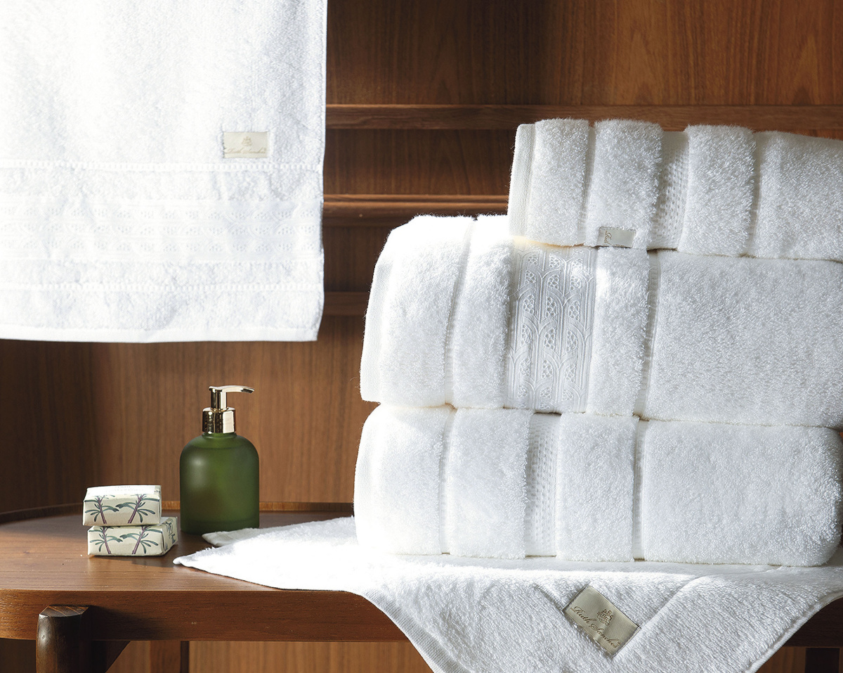 Blanche Jogo de Banho - Gigante - 100% Algodão - 5 Peças - Branco