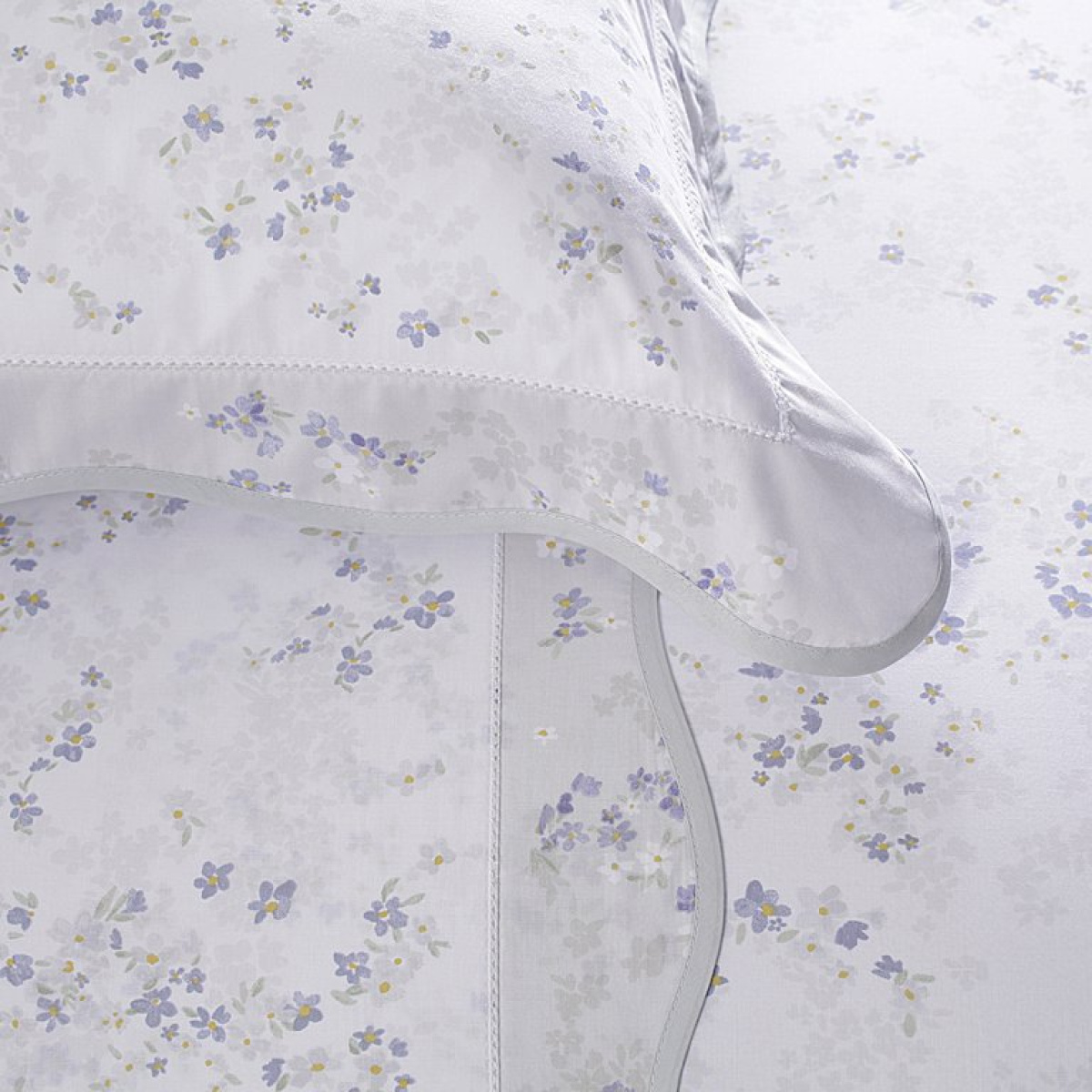 Celeste Roupa De Cama - King - Percal 200 Fios - Bud - 100% Algodão - 4 Peças - Lilás