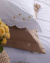 Flore Roupa De Cama - King - Percal 250 Fios - 100% Algodão - 4 Peças - Branco/Doce de Leite