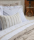 Gaia Roupa De Cama - Queen - Percal 250 Fios - 100% Algodão - 4 Peças - Branco/Bege