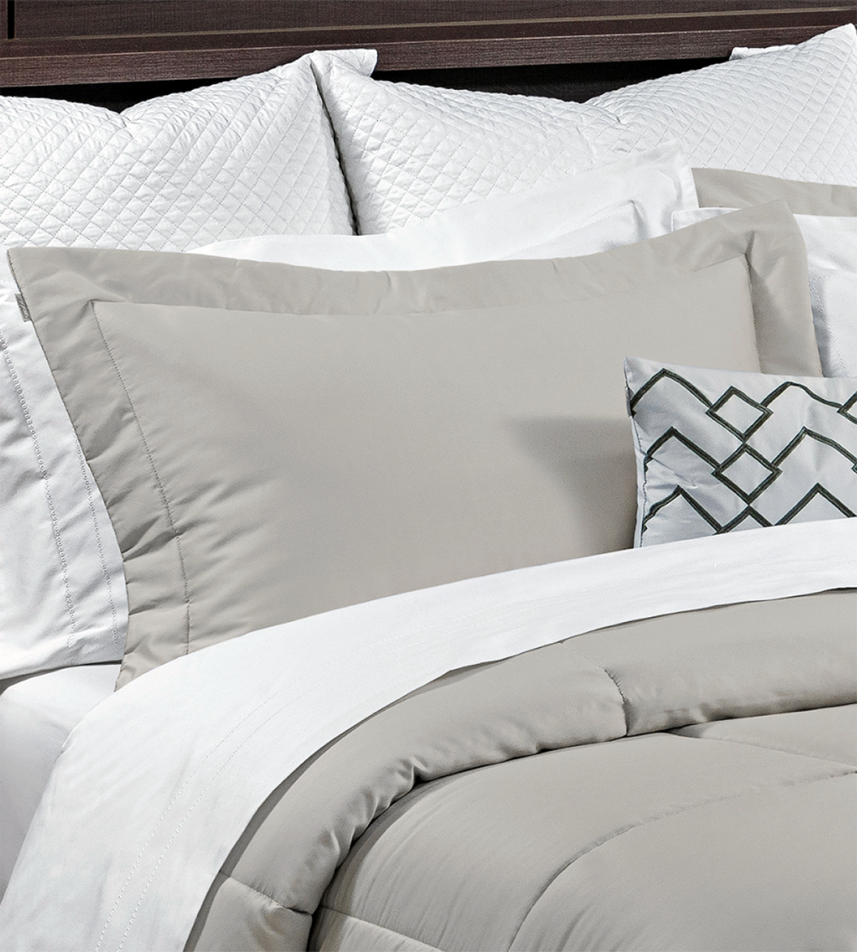 Galles Porta Travesseiro Avulso - 70cm x 50cm + Abas - Percal 400 Fios Egípcios - 1 Peça - Fendi